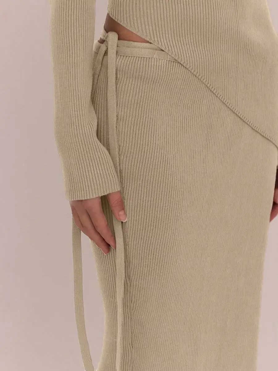 Side Tie Wrap Knit Maxi Skirt For Women Elegant Spring Autumn Winter Chic
Side Tie Wrap Knit Maxi Skirt For Women Elegant Spring Autumn Winter Chic