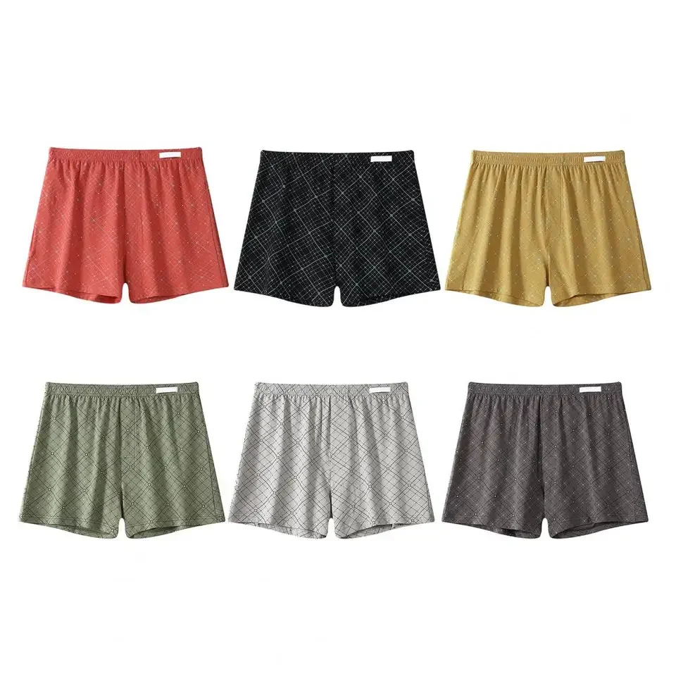 Mens Underwear Boxer Shorts Casual Cotton Sleeping Underpants Youth Plaid Loose Comfortable Soft Homewear Panties Comfort
Mens Underwear Boxer Shorts Casual Cotton Sleeping Underpants Youth Plaid Loose Comfortable Soft Homewear Panties Comfort