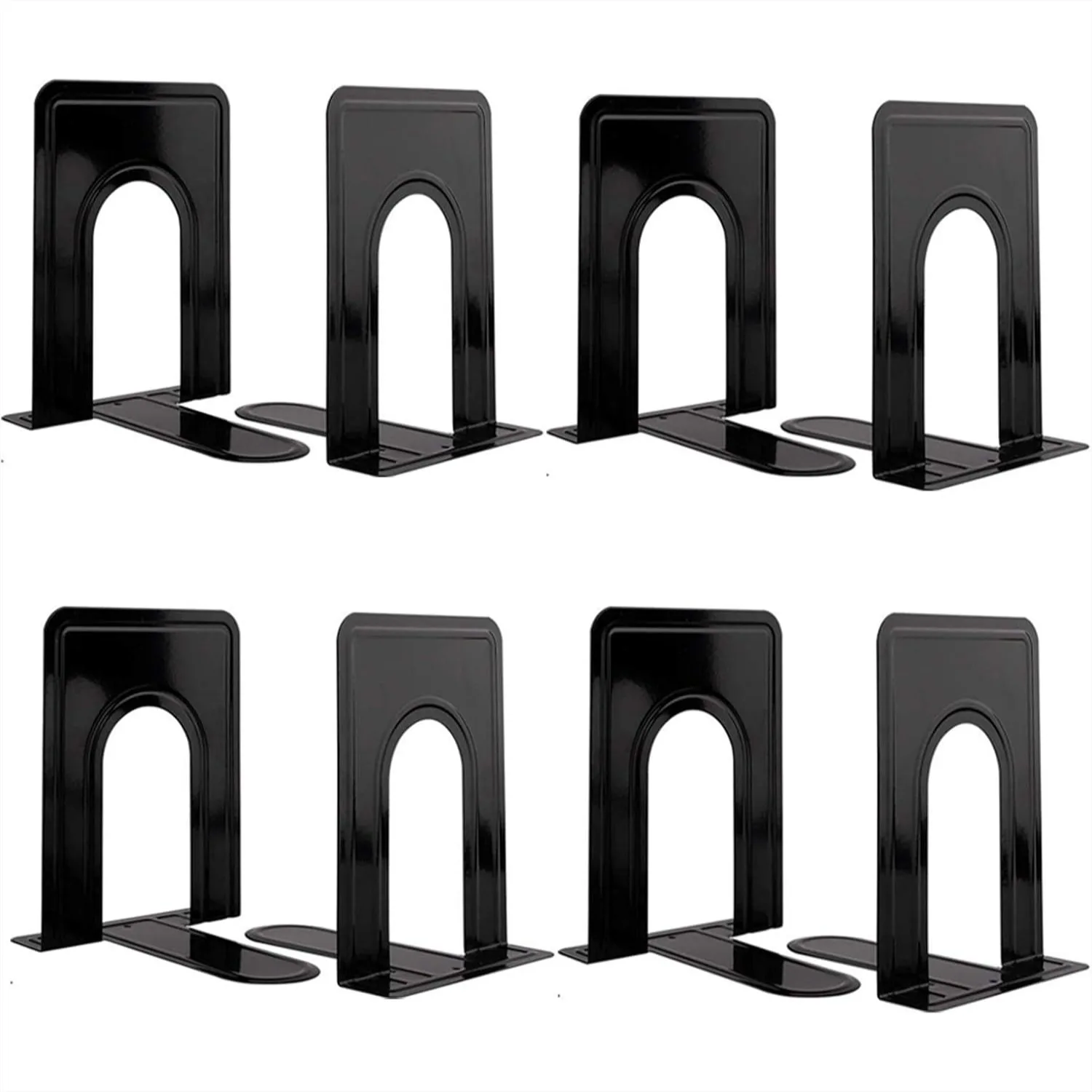 Heavy Duty Metal Book Ends for Shelves, Non-Skid Book Holder for Heavy Books, 8 Pack Black
Heavy Duty Metal Book Ends for Shelves, Non-Skid Book Holder for Heavy Books, 8 Pack Black