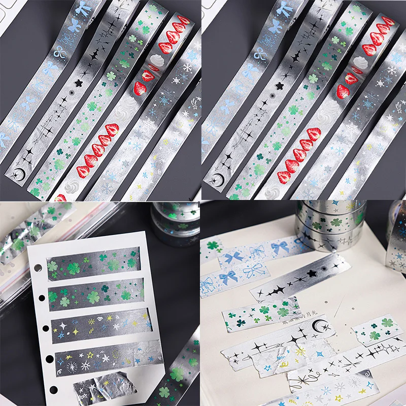 Mr Paper, 1 style 12 rolls/bag Aluminium Foil Paper Tape ‘Shimmering like the Milky Way’ Series washi tape washi tape kawaii
Mr Paper, 1 style 12 rolls/bag Aluminium Foil Paper Tape ‘Shimmering like the Milky Way’ Series washi tape washi tape kawaii