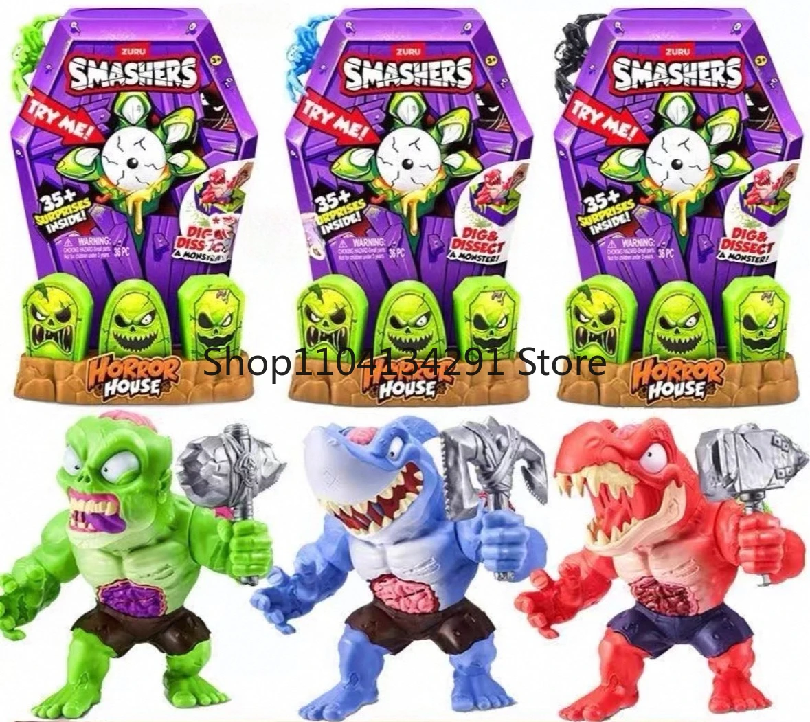 ZURU Smashers Mega Horror House Series 1 Large Size Interactive Toy Adventure Archaeology Excavation Treasure Chest Tricky Toys
ZURU Smashers Mega Horror House Series 1 Large Size Interactive Toy Adventure Archaeology Excavation Treasure Chest Tricky Toys