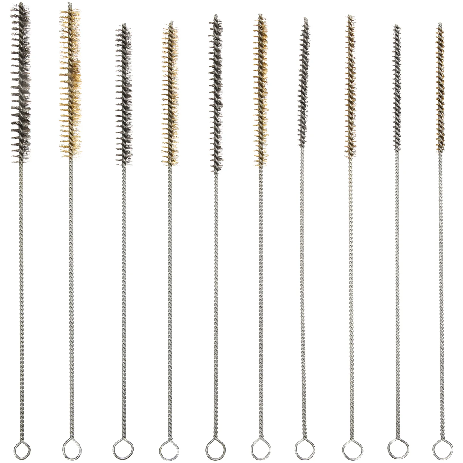 10 Pcs Pipe Brush Wire for Cleaning Kit Stainless Steel Bore Bottle Cleaner Round Multi-purpose Deburring
10 Pcs Pipe Brush Wire for Cleaning Kit Stainless Steel Bore Bottle Cleaner Round Multi-purpose Deburring
