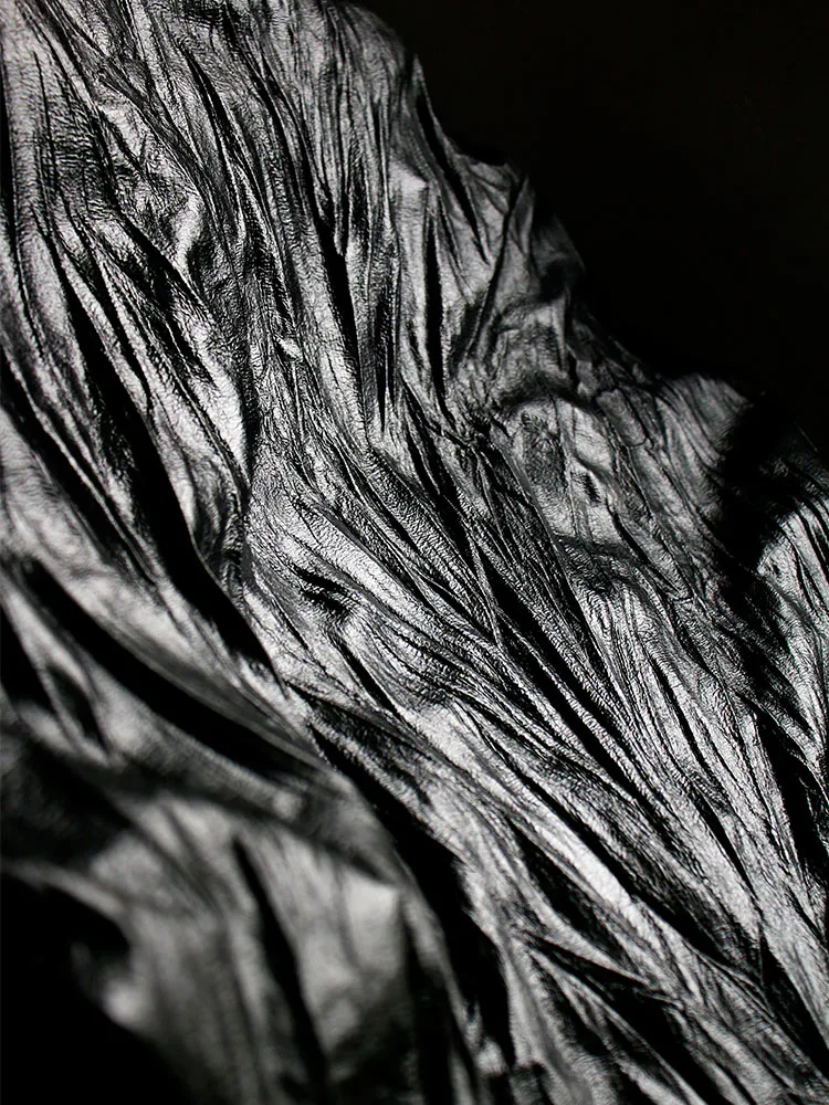 Niche Dark Imitation Leather Three-Dimensional Irregular Pressure Pleated Texture Fabric Coat Skirt Designer
Niche Dark Imitation Leather Three-Dimensional Irregular Pressure Pleated Texture Fabric Coat Skirt Designer