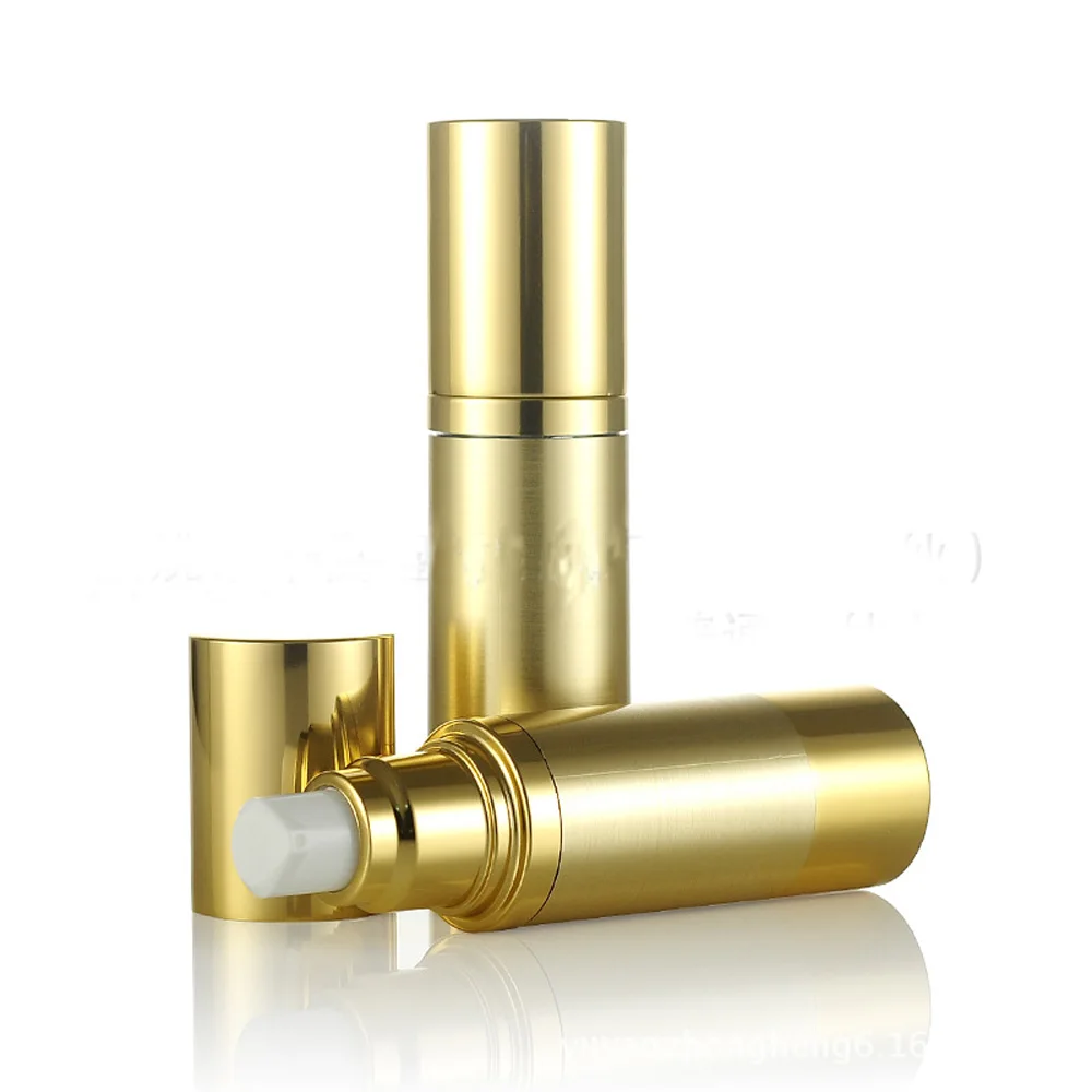 30ml&50ml capacity gold color round shape acrylic material alumite Vacuum lotion bottle with duckbilled pump and cap
30ml&50ml capacity gold color round shape acrylic material alumite Vacuum lotion bottle with duckbilled pump and cap