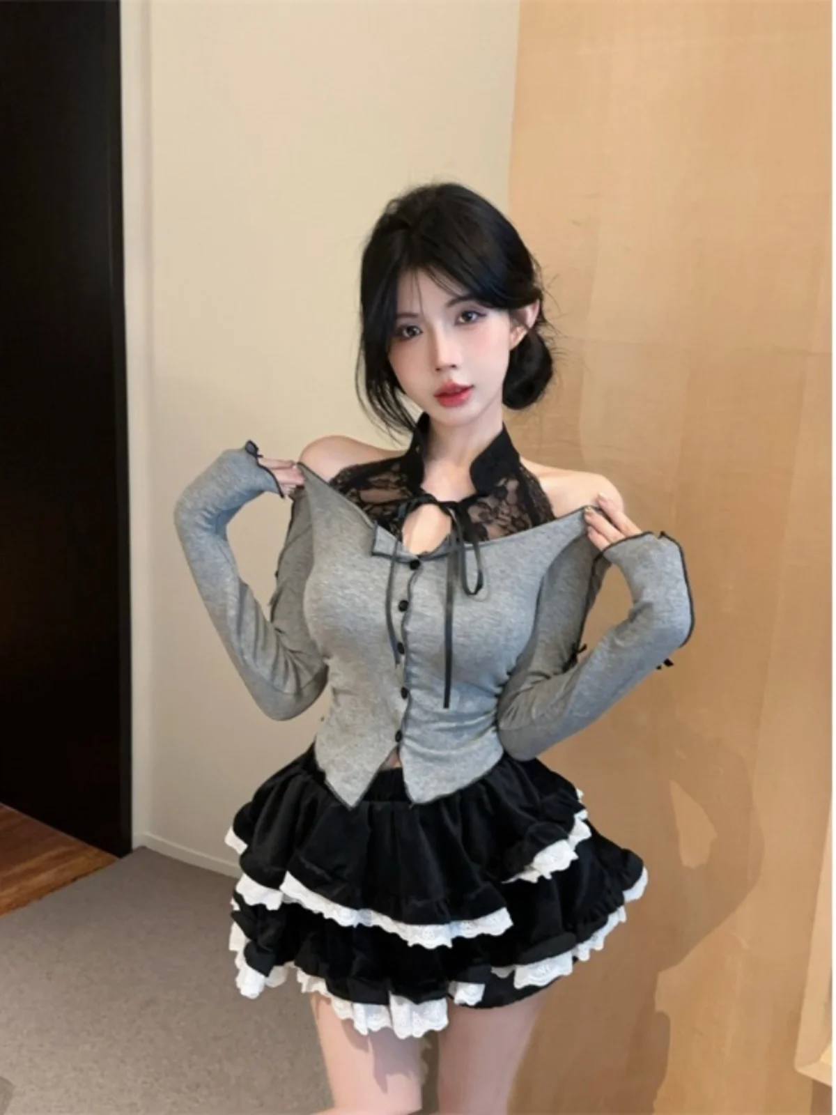 Сексуальный кружевной топ с узлом, удлиненный, осенний дизайн, уникальный, индивидуальный, модный, трендовый, женская одежда
Сексуальный кружевной топ с узлом, удлиненный, осенний дизайн, уникальный, индивидуальный, модный, трендовый, женская одежда