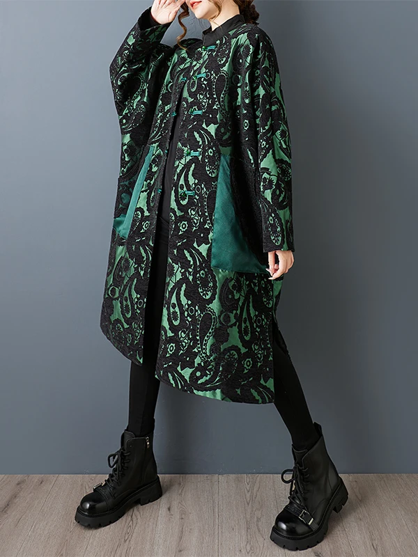 Faionable Chinoiserie Long Coat Brand Women's Clothing Tassel Loose Outerwear Medium Length Jaet Commute Sle Cotton
Faionable Chinoiserie Long Coat Brand Women's Clothing Tassel Loose Outerwear Medium Length Jaet Commute Sle Cotton