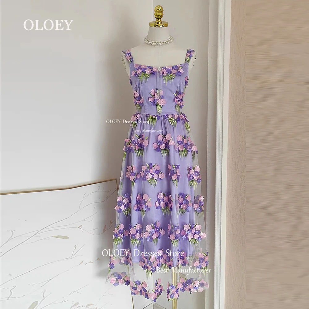 OLOEY Elegant Purple Short Cocktail Dresses Square Collar Sleeveless Wedding Party Dresses Summer Beach Dress 3d Flowers Custom
OLOEY Elegant Purple Short Cocktail Dresses Square Collar Sleeveless Wedding Party Dresses Summer Beach Dress 3d Flowers Custom