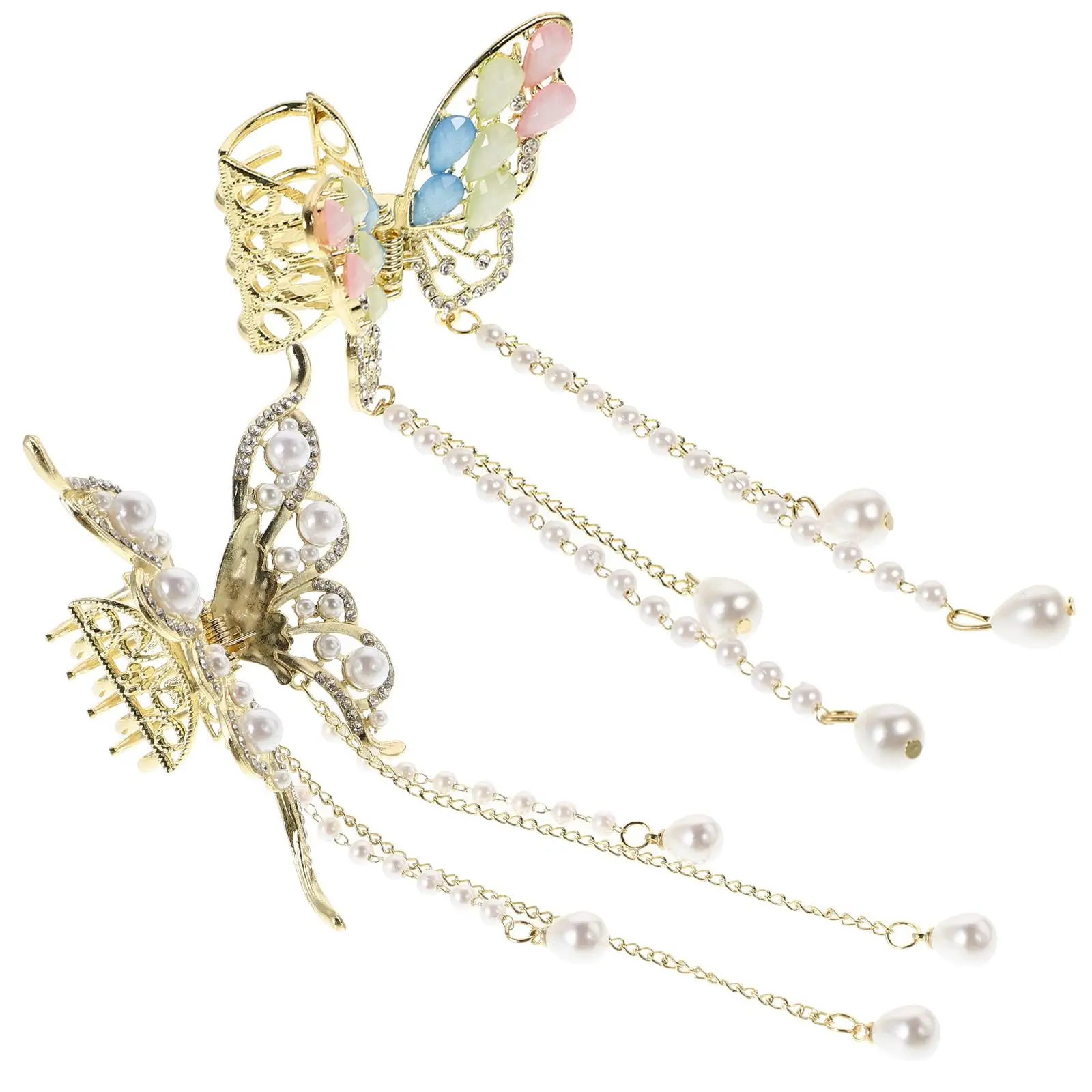 Butterfly Tassel Clip Accessories 2 Pcs Claw Clips for Thick Hair Alloy Elegant Design Secure Grip Versatile Use Hair
Butterfly Tassel Clip Accessories 2 Pcs Claw Clips for Thick Hair Alloy Elegant Design Secure Grip Versatile Use Hair