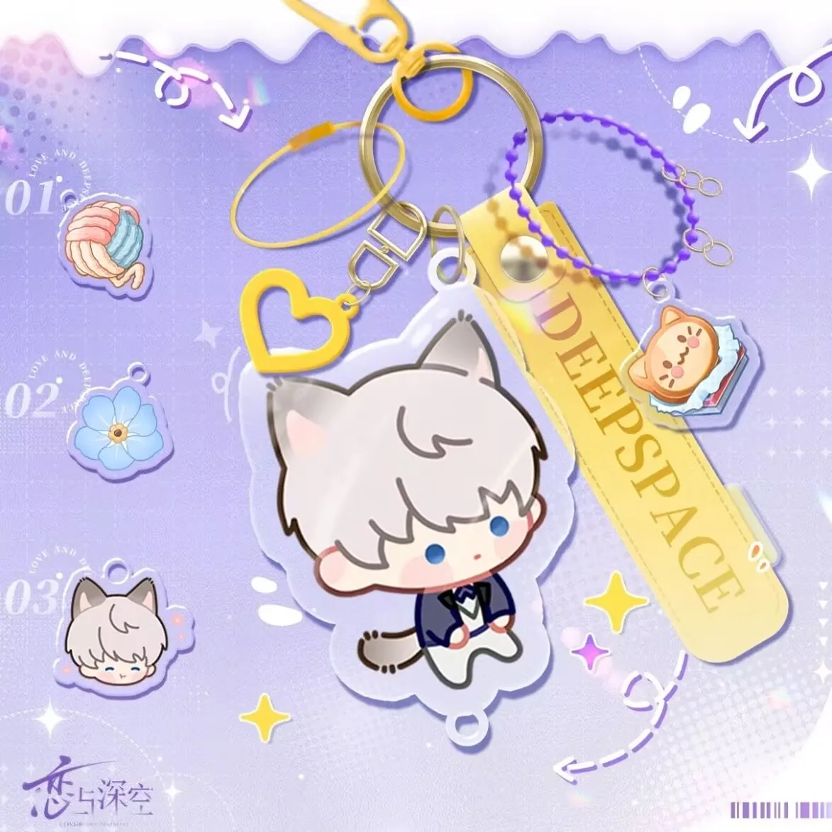 Новинка 2024 года, Q-версия Love and Deep Space Miao Wu, периферийный акриловый брелок-подвеска, милое подарочное украшение-подвеска 
Новинка 2024 года, Q-версия Love and Deep Space Miao Wu, периферийный акриловый брелок-подвеска, милое подарочное украшение-подвеска