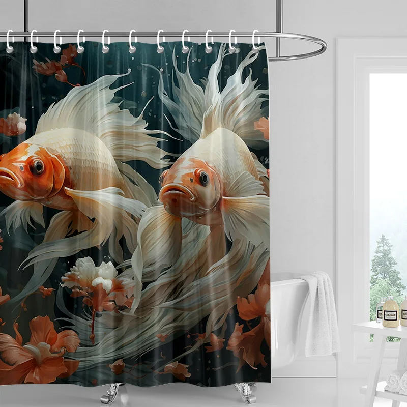 Marine Life Theme Waterproof Shower Curtain Bathtub Bathroom Partition Curtain Bathroom Decorative Shower Curtain 180x 180cm
Marine Life Theme Waterproof Shower Curtain Bathtub Bathroom Partition Curtain Bathroom Decorative Shower Curtain 180x 180cm