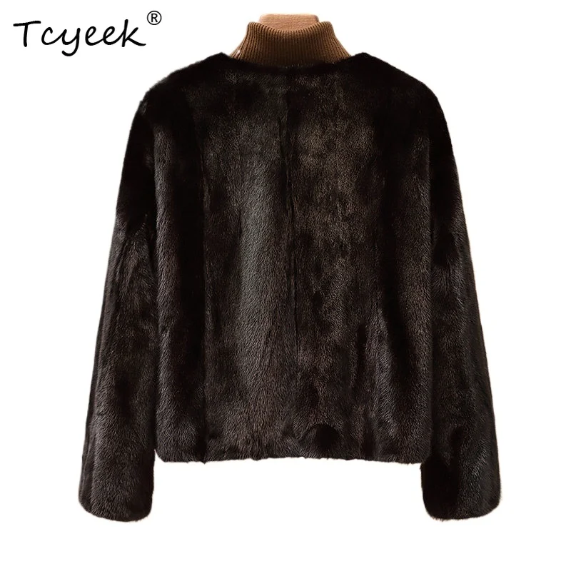 Tcyeek Natural Whole Mink Fur Coat Women Winter Clothes New in Coats Black Real Fur Womens Coats Short O-neck Пальто Женское
Tcyeek Natural Whole Mink Fur Coat Women Winter Clothes New in Coats Black Real Fur Womens Coats Short O-neck Пальто Женское