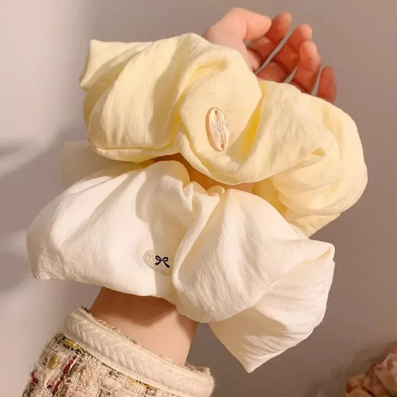 White Elegant Solid Large Soft Scrunchie For Women Girls Sweet Hair Ornament Elastic Hair Band Hair Tie Hair Accessories
White Elegant Solid Large Soft Scrunchie For Women Girls Sweet Hair Ornament Elastic Hair Band Hair Tie Hair Accessories