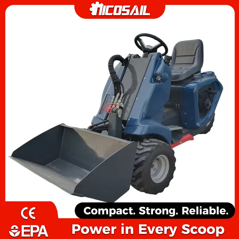 Nicosail Compact 3 Wheel Mini Skid Steer Loader Euro 5 CE Hydraulic High Efficiency Small Loader For Landscaping Garden
Nicosail Compact 3 Wheel Mini Skid Steer Loader Euro 5 CE Hydraulic High Efficiency Small Loader For Landscaping Garden