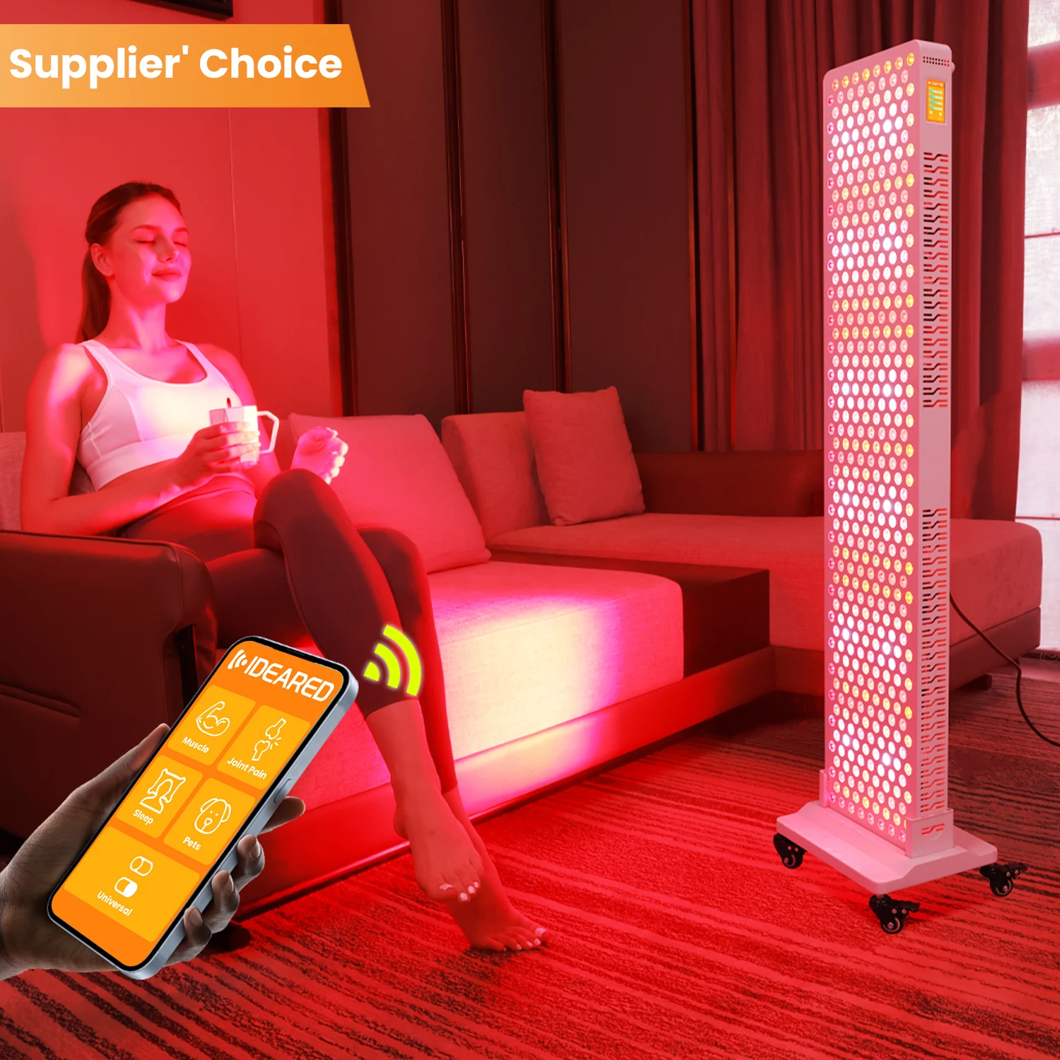 Spectrum 9 Wavelength Optional Infrared Red Light Therapy Panel Full Body Customized Timed LED Red Light Therapy Panel Device
Spectrum 9 Wavelength Optional Infrared Red Light Therapy Panel Full Body Customized Timed LED Red Light Therapy Panel Device