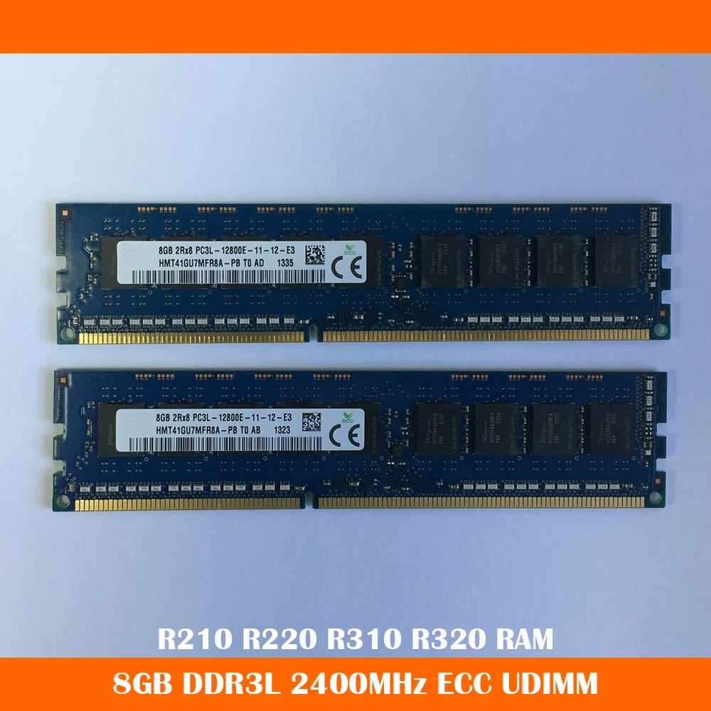 1PCS 8GB DDR3L 2400MHz ECC UDIMM RAM For R210 R220 R310 R320 Server Memory High Quality
1PCS 8GB DDR3L 2400MHz ECC UDIMM RAM For R210 R220 R310 R320 Server Memory High Quality