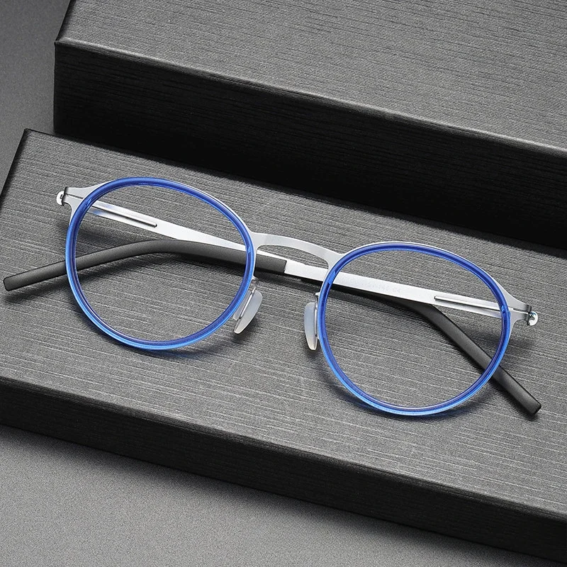 New Retro Round Stainless Steel Glasses Frame Women's Fashion Myopia Korean CA204 Men Prescription Eyewear Reading Blue Light
New Retro Round Stainless Steel Glasses Frame Women's Fashion Myopia Korean CA204 Men Prescription Eyewear Reading Blue Light
