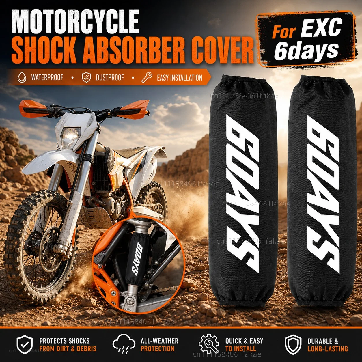 For EXC EXC-F XC-W TPI Six Days Motorcycle Rear Shock Absorber Protector Cover 270mm 350mm Suspension Protection Guard Dustproof
For EXC EXC-F XC-W TPI Six Days Motorcycle Rear Shock Absorber Protector Cover 270mm 350mm Suspension Protection Guard Dustproof