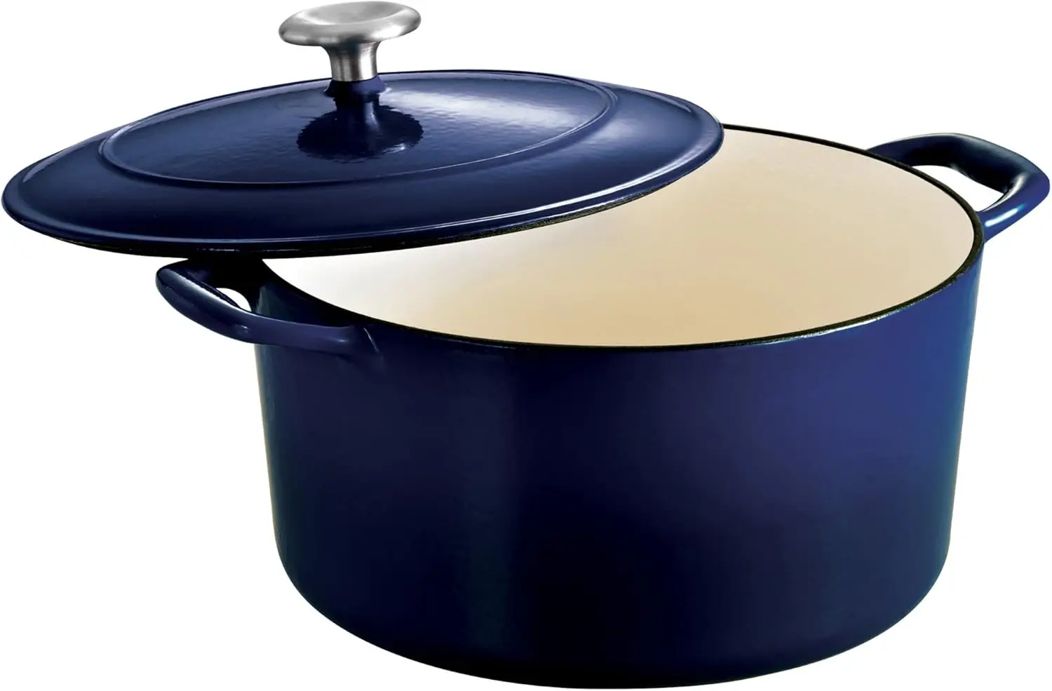 Эмалированная чугунная голландская кастрюля с крышкой, круглая, 6,5 литра, синяя
Эмалированная чугунная голландская кастрюля с крышкой, круглая, 6,5 литра, синяя