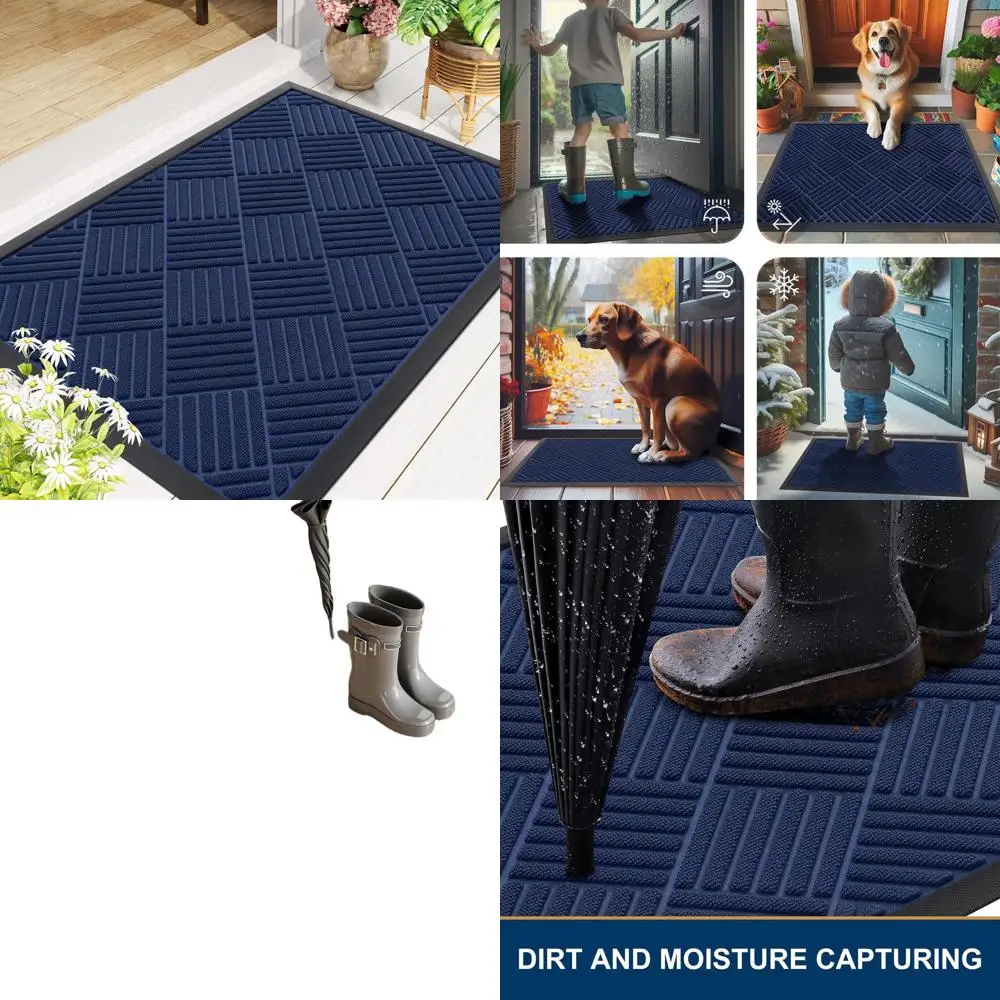Прочный коврик для двери из натурального каучука, нескользящий, впитывает грязь и влагу, легко чистится, низкопрофильный, для патио, веранды или входа.
Прочный коврик для двери из натурального каучука, нескользящий, впитывает грязь и влагу, легко чистится, низкопрофильный, для патио, веранды или входа.