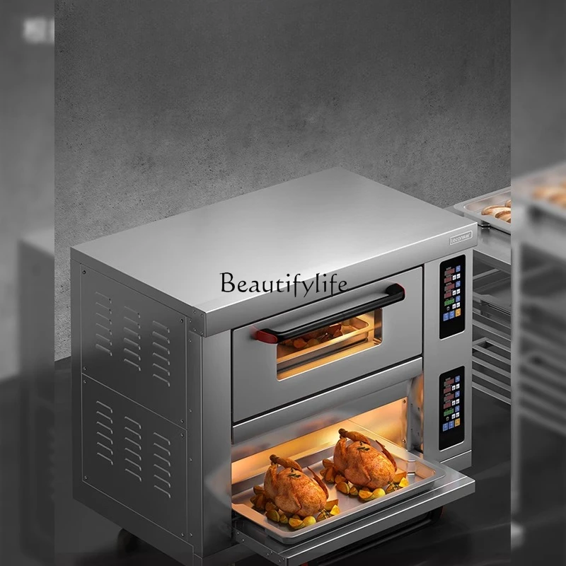 Oven Commercial Double Layer Two Layer Four Plates Large Capacity Pizza Cake Bread Large Mooncake Bake Electric Oven
Oven Commercial Double Layer Two Layer Four Plates Large Capacity Pizza Cake Bread Large Mooncake Bake Electric Oven
