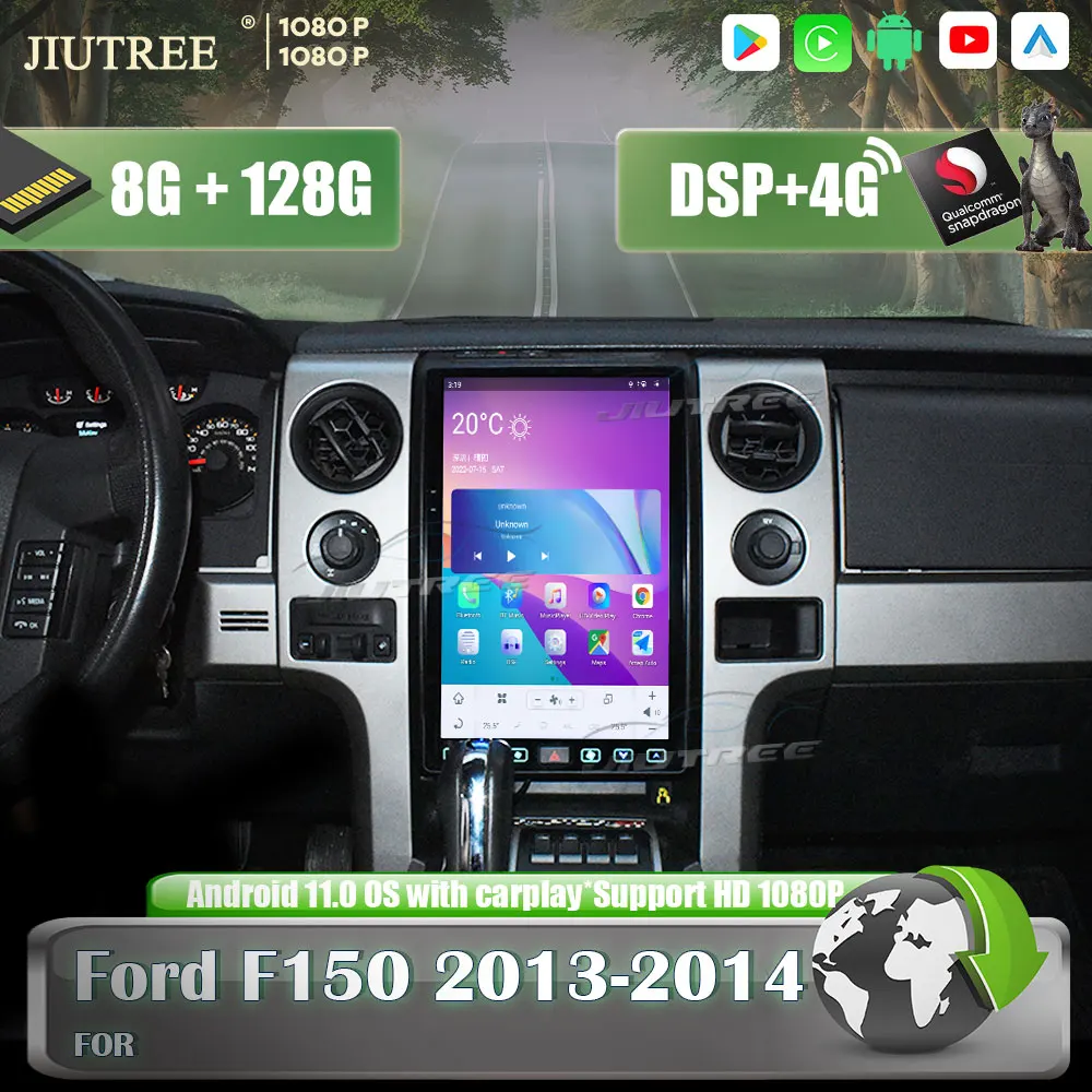 Автомобильный GPS-навигатор в стиле Tesla, 8 + 128, Android 11, для Ford F150, 2013, 2014, автомобильное радио, Carplay, стерео, мультимедийный плеер, головное устройство
Автомобильный GPS-навигатор в стиле Tesla, 8 + 128, Android 11, для Ford F150, 2013, 2014, автомобильное радио, Carplay, стерео, мультимедийный плеер, головное устройство
