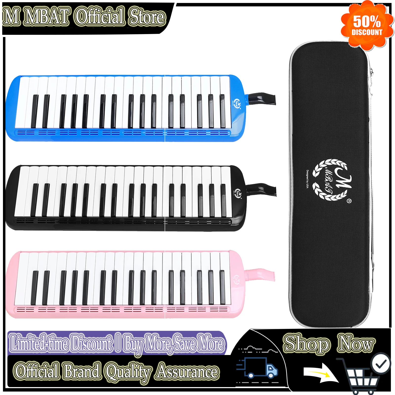 M MBAT 37 Keys Melodica Instrument Melodica Air Piano Keyboard with Soft Blow Pipe Blowing Nozzles Melodica Instruments with Bag
M MBAT 37 Keys Melodica Instrument Melodica Air Piano Keyboard with Soft Blow Pipe Blowing Nozzles Melodica Instruments with Bag