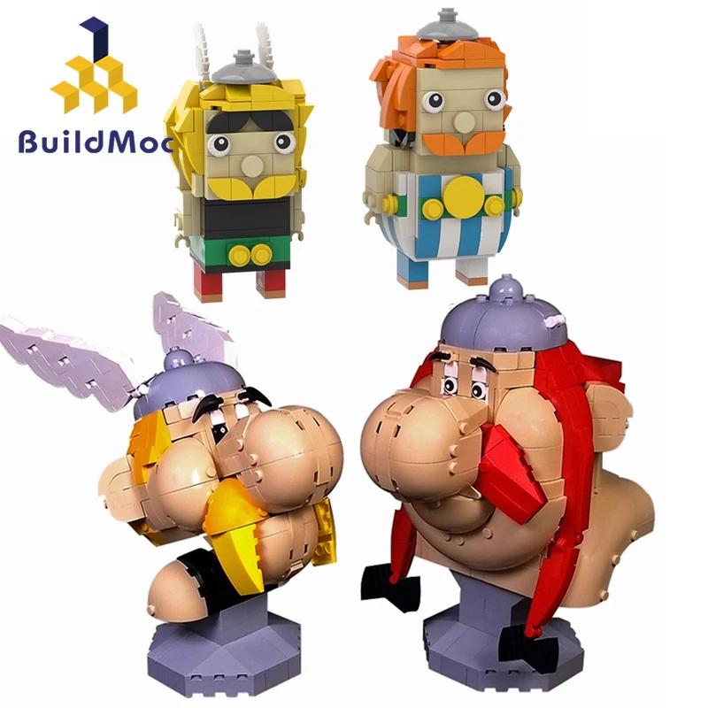 Экшн-фигурки Buildmoc Asterixeds и Obelixeds, модель из 997 блоков, игрушки для детей, детские игрушки, подарки, комиксные кирпичи
Экшн-фигурки Buildmoc Asterixeds и Obelixeds, модель из 997 блоков, игрушки для детей, детские игрушки, подарки, комиксные кирпичи