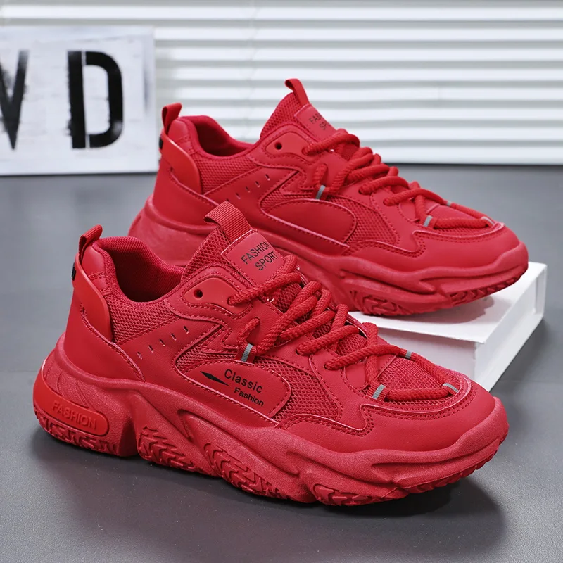 Lucky Year Men's Shoes Summer Anti-Slip Casual Red Running Dad Style Thick Bottom Heightening Sports Trendy Shoes for Youth
Lucky Year Men's Shoes Summer Anti-Slip Casual Red Running Dad Style Thick Bottom Heightening Sports Trendy Shoes for Youth
