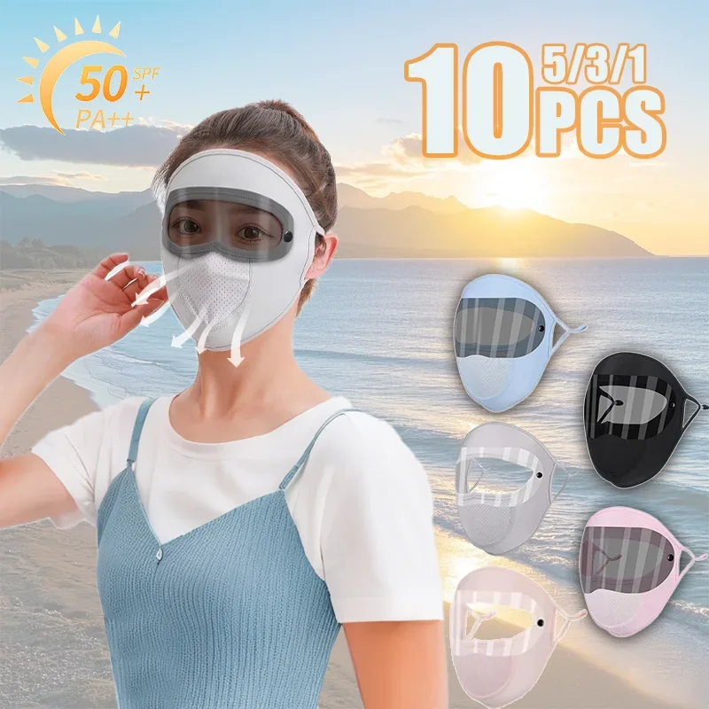 Riding Sunshade Face Mask with Full Face Hanging Ears and Adjustable Breathing Holes Sun Protection with Lenses
Riding Sunshade Face Mask with Full Face Hanging Ears and Adjustable Breathing Holes Sun Protection with Lenses