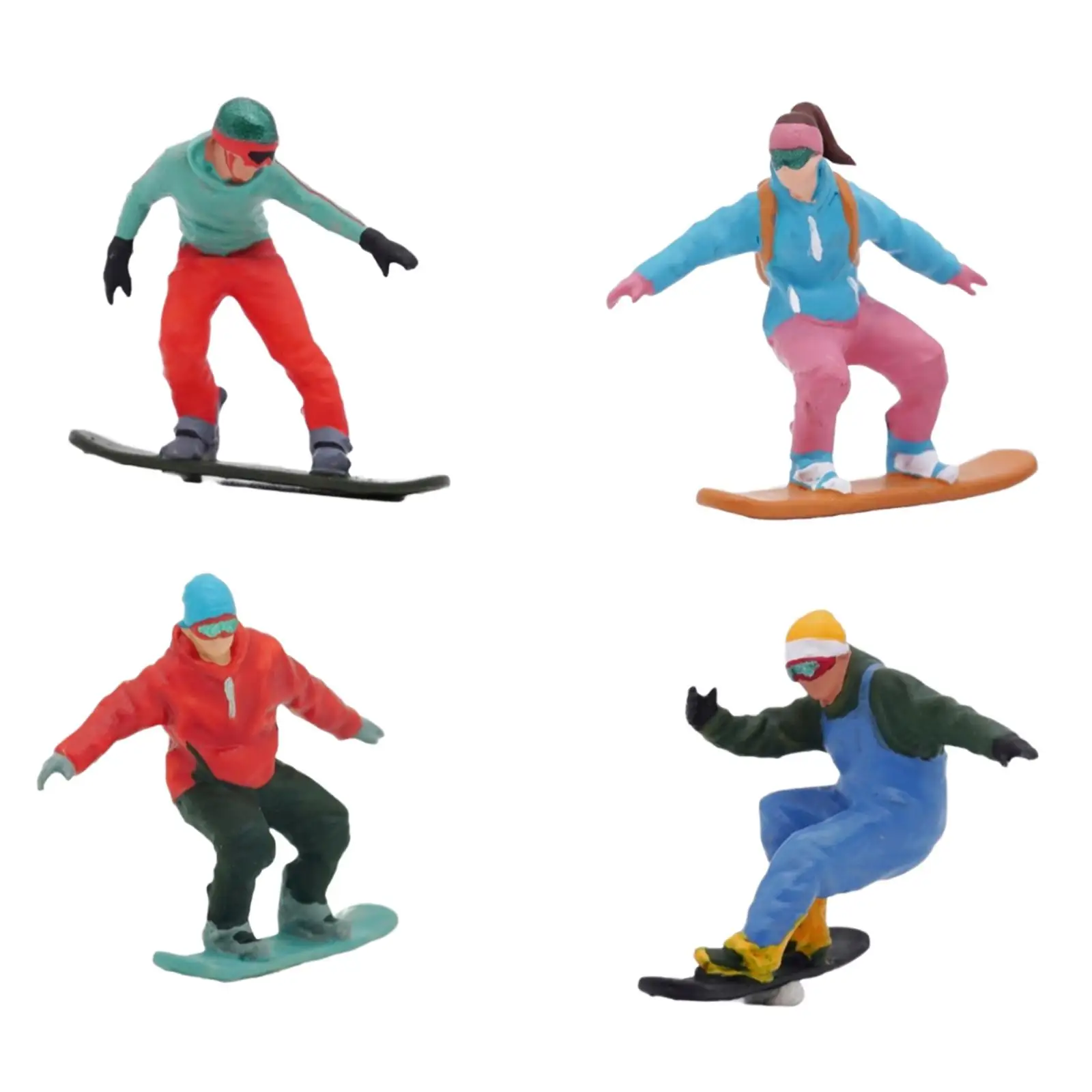 4x 1/64 Scale Ski Figure Skiing Figurine Photo Decoration Miniature Skier Model
4x 1/64 Scale Ski Figure Skiing Figurine Photo Decoration Miniature Skier Model