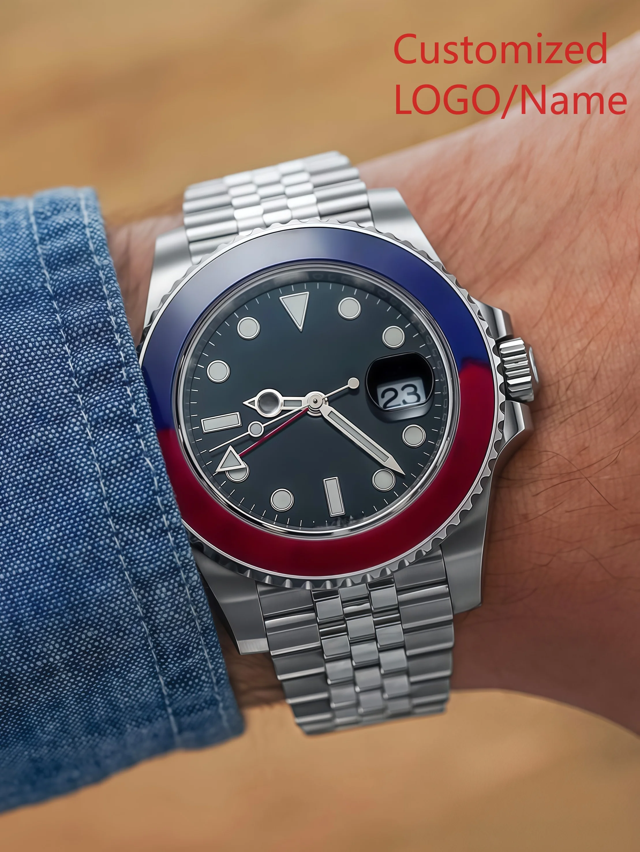A182 Store Classic GMT-Style 40mm Men's Automatic Mechanical Watch, 904L Stainless Steel Customized Watches
A182 Store Classic GMT-Style 40mm Men's Automatic Mechanical Watch, 904L Stainless Steel Customized Watches