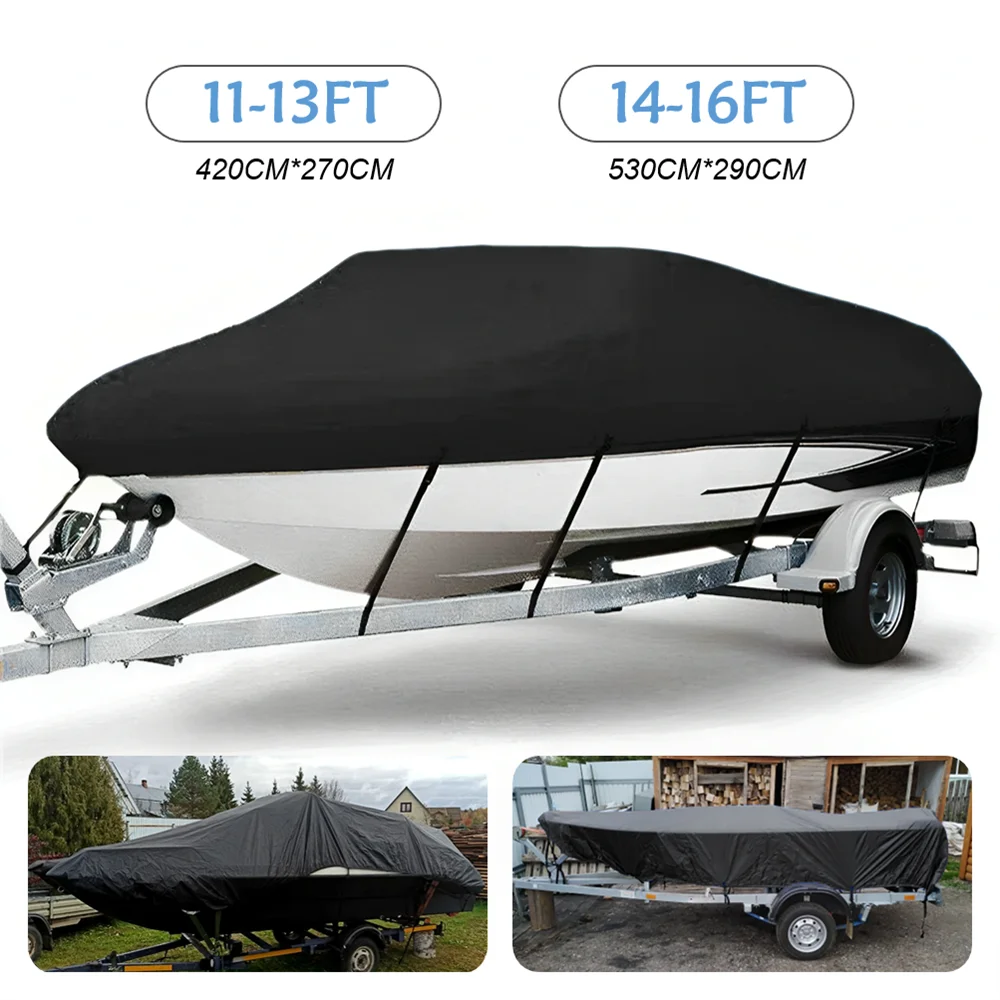 Yacht Boat Cover 11-16FT Barco Boat Cover Anti-UV Waterproof Heavy Duty 210D Marine Trailerable Canvas Boat Accessories
Yacht Boat Cover 11-16FT Barco Boat Cover Anti-UV Waterproof Heavy Duty 210D Marine Trailerable Canvas Boat Accessories