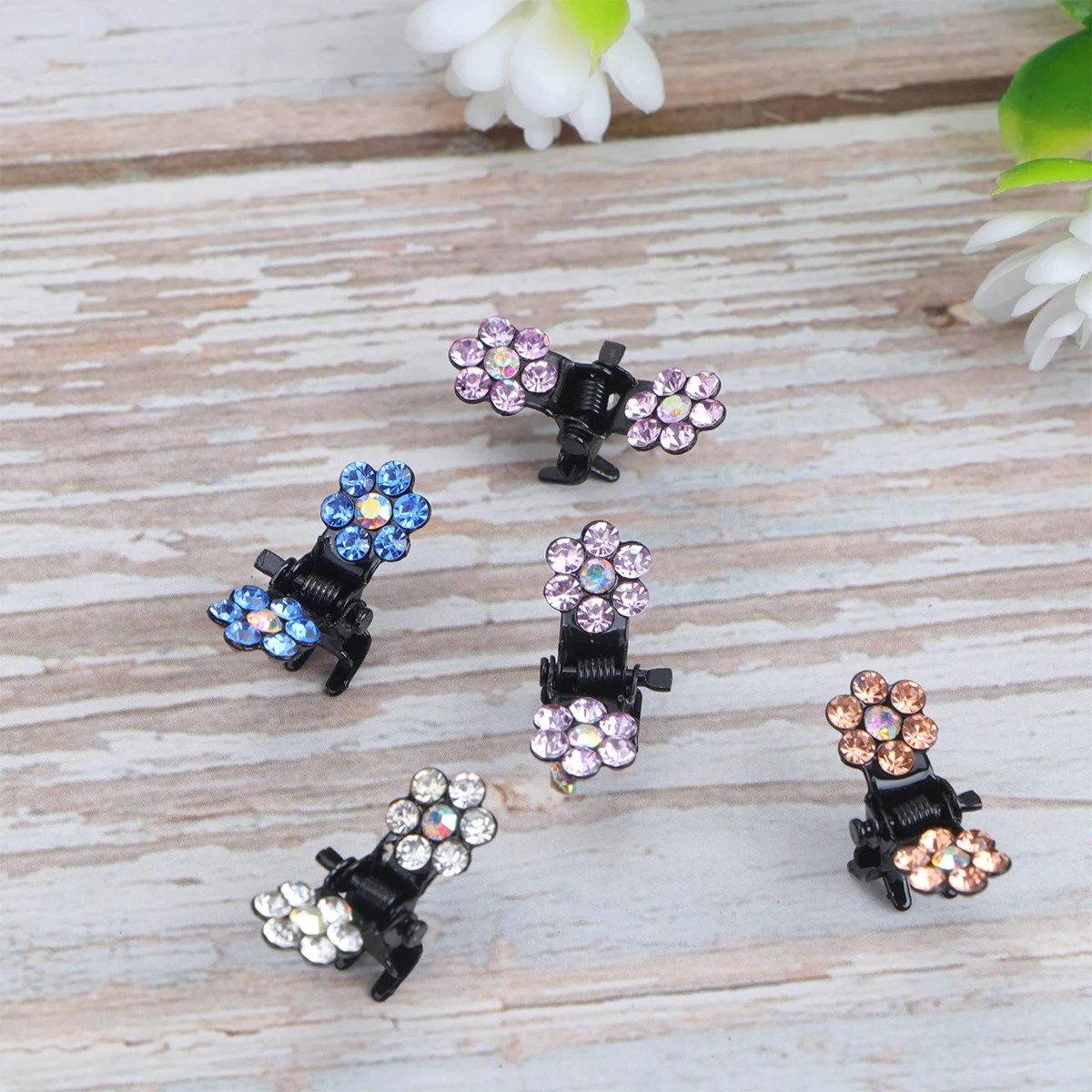 60pcs Hair Claw Clips Adorable Quality Kids Mini Rhinestone Flower Lightweight NonSlip Grip Accessories Practical Everyday
60pcs Hair Claw Clips Adorable Quality Kids Mini Rhinestone Flower Lightweight NonSlip Grip Accessories Practical Everyday