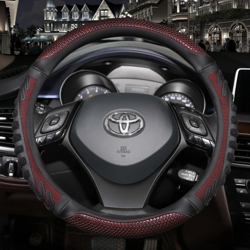 Carbon Fiber Leather Sport Car Steering Wheel Cover For Toyota C-HR CHR 2017 2020 2021 2022 Izoa 2018 2019 2021 Auto Accessories
Carbon Fiber Leather Sport Car Steering Wheel Cover For Toyota C-HR CHR 2017 2020 2021 2022 Izoa 2018 2019 2021 Auto Accessories