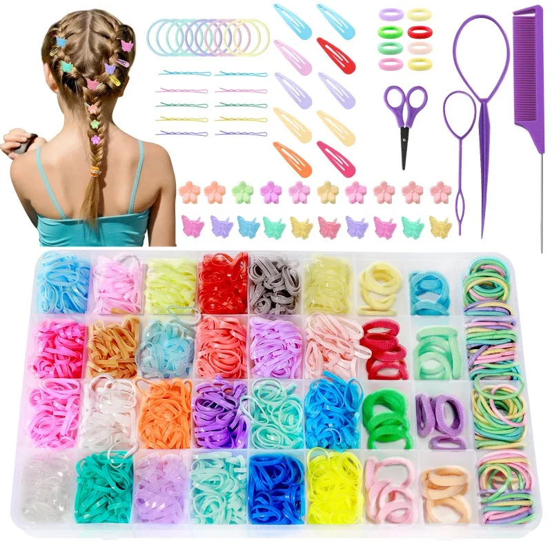 394/1785/2016Pcs Mini Hair Rubber Bands for Kids,31/32/37 Colour Rubber Band Set for Hair,Small Hair Ties for Kids Girls,Toddler
394/1785/2016Pcs Mini Hair Rubber Bands for Kids,31/32/37 Colour Rubber Band Set for Hair,Small Hair Ties for Kids Girls,Toddler