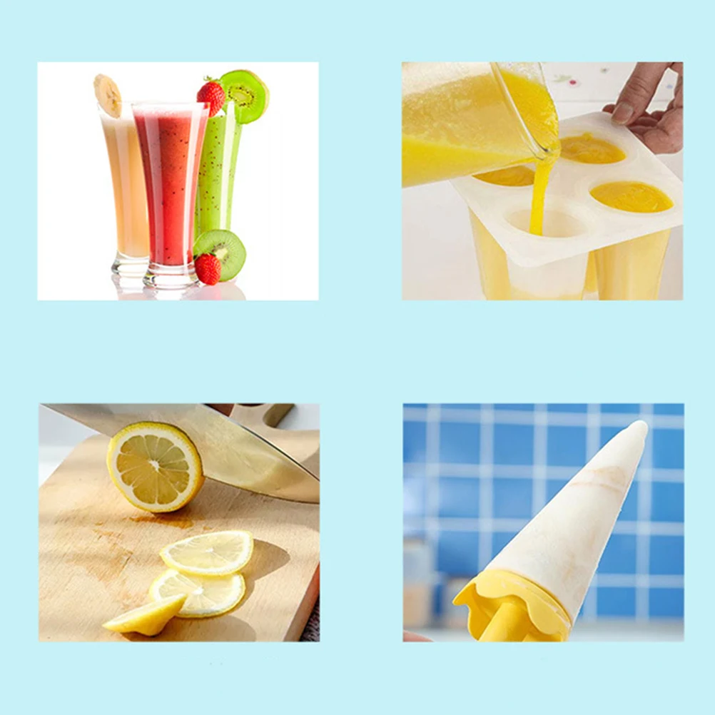 6pcs Umbrella Shape Ice Mold Reusable Plastic Popsicle Maker Colorful Creative Design Easy Demold Compatible With Milk Water
6pcs Umbrella Shape Ice Mold Reusable Plastic Popsicle Maker Colorful Creative Design Easy Demold Compatible With Milk Water
