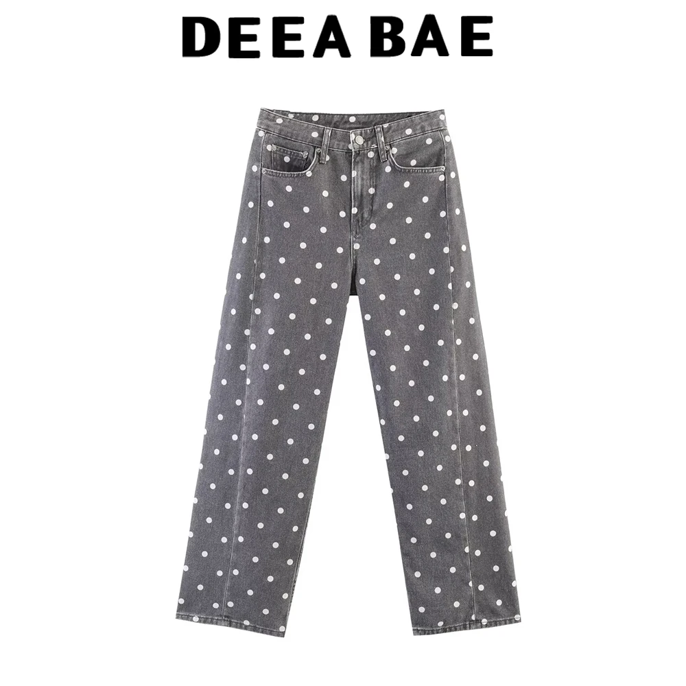 DEEABAE 2026 Summer New Product Women's Versatile Casual Wave Point Mid Waist Loose Nine Leg Pants Straight Cowboy
DEEABAE 2026 Summer New Product Women's Versatile Casual Wave Point Mid Waist Loose Nine Leg Pants Straight Cowboy