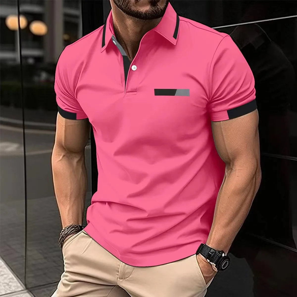 Polo Shirts Men Print Shirt Turn Down Collar Pullover Tops Short Sleeve Casual Shirt Loose Fit Spliced Buttons Tees 2026
Polo Shirts Men Print Shirt Turn Down Collar Pullover Tops Short Sleeve Casual Shirt Loose Fit Spliced Buttons Tees 2026