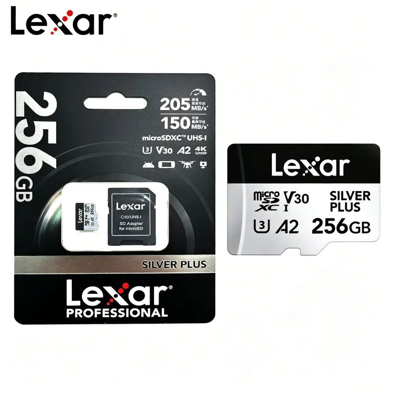 Lexar Micro SD Card 1366X UHS I 1800X UHS II GOLD TF Memory Card A1 V30 U3 4K A2 V60 for DJI drones Nintendo Switch Game Console
Lexar Micro SD Card 1366X UHS I 1800X UHS II GOLD TF Memory Card A1 V30 U3 4K A2 V60 for DJI drones Nintendo Switch Game Console