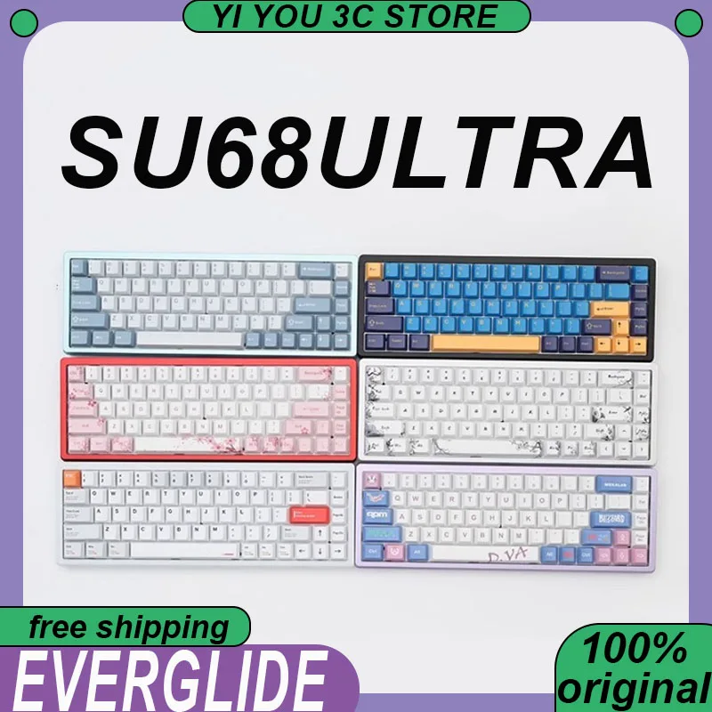 Everglide SU68Ultra Проводная клавиатура с магнитной осью, 68 клавиш, 0,001 ммRT, Type-C, 0,125 мс, низкая задержка, ARGB, клавиатуры из алюминиевого сплава с ЧПУ
Everglide SU68Ultra Проводная клавиатура с магнитной осью, 68 клавиш, 0,001 ммRT, Type-C, 0,125 мс, низкая задержка, ARGB, клавиатуры из алюминиевого сплава с ЧПУ