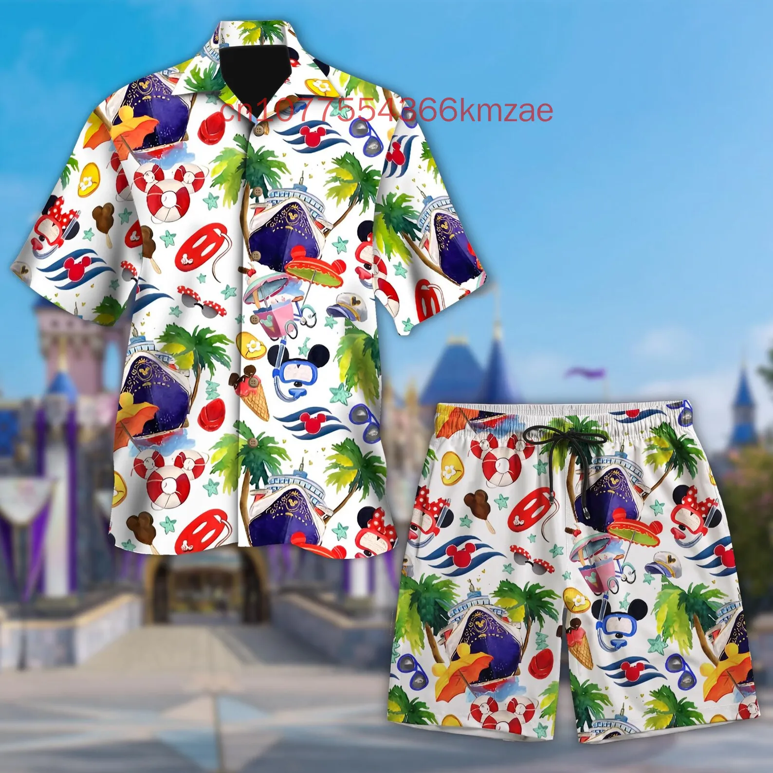 Новый комплект рубашки и шорт на пуговицах с Микки Маусом Disney, мужская и женская повседневная пляжная рубашка на пуговицах в стиле ретро для пляжного отдыха
Новый комплект рубашки и шорт на пуговицах с Микки Маусом Disney, мужская и женская повседневная пляжная рубашка на пуговицах в стиле ретро для пляжного отдыха