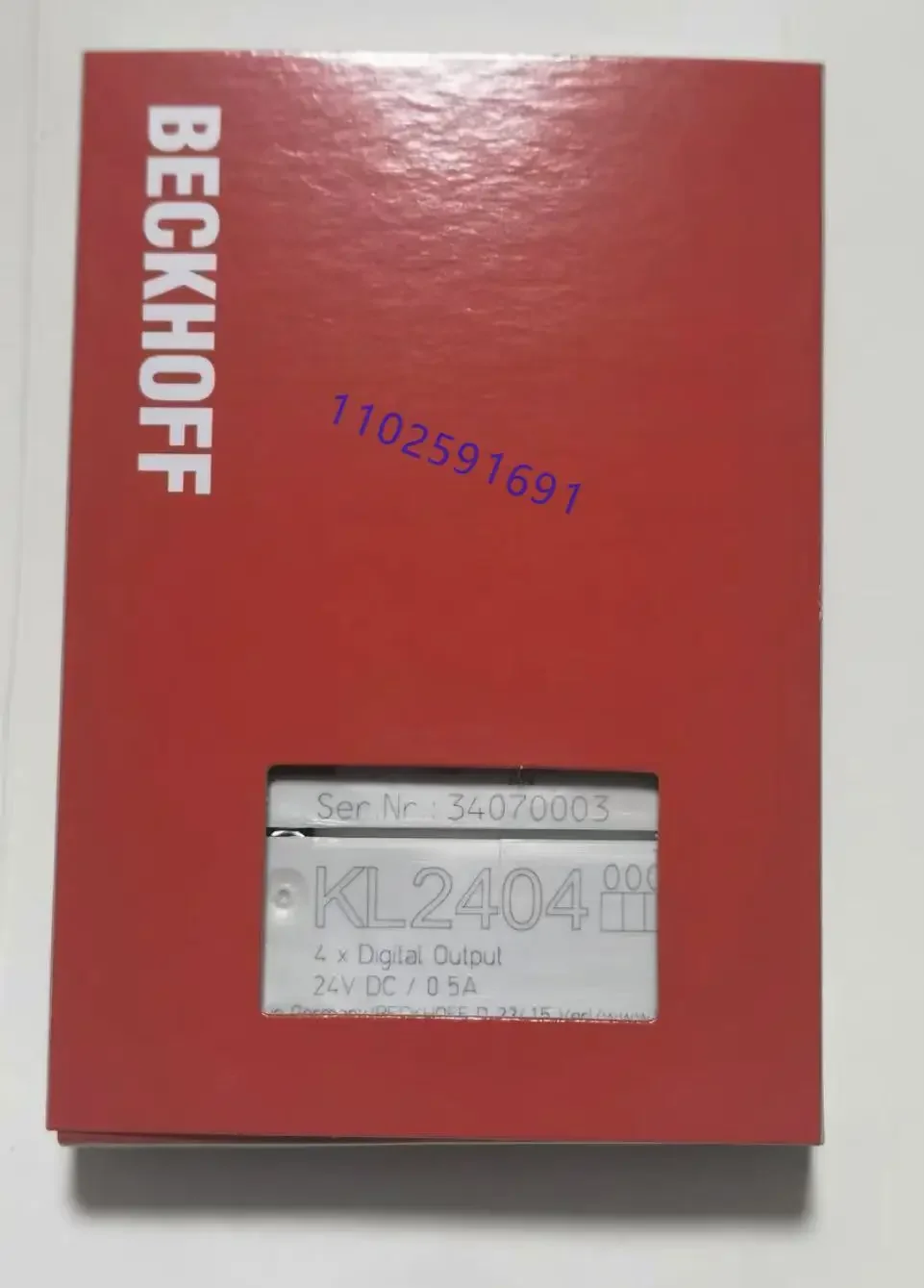 Новый оригинальный шинный терминал KL2404, 4-канальный модуль ПЛК с цифровым выходом, быстрая доставка
Новый оригинальный шинный терминал KL2404, 4-канальный модуль ПЛК с цифровым выходом, быстрая доставка