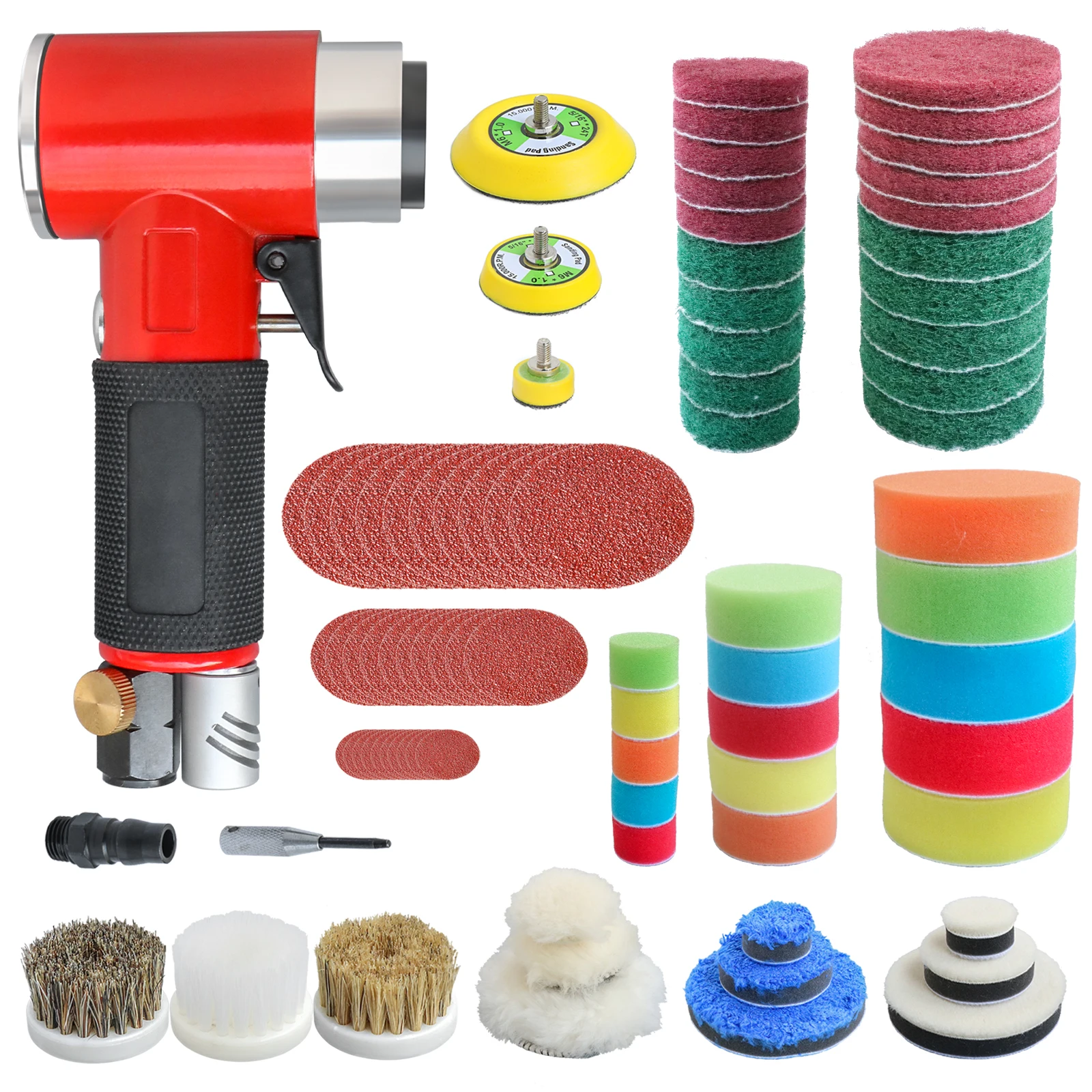 Orbit Air Sander Mini Pneumatic 1"/2"/3" Grinding Machine Set for Car Polishing High Speed Air Powered Polisher Tool
Orbit Air Sander Mini Pneumatic 1"/2"/3" Grinding Machine Set for Car Polishing High Speed Air Powered Polisher Tool