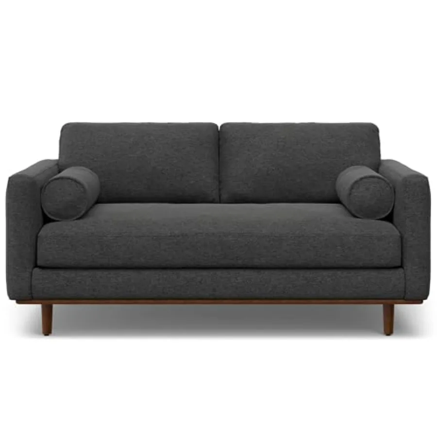 Morrison 72-inch Wide Sofa in Charcoal Grey Woven-Blend Fabric, Handcrafted Mid-Century Modern Loveseat for Living Room or Fami
Morrison 72-inch Wide Sofa in Charcoal Grey Woven-Blend Fabric, Handcrafted Mid-Century Modern Loveseat for Living Room or Fami