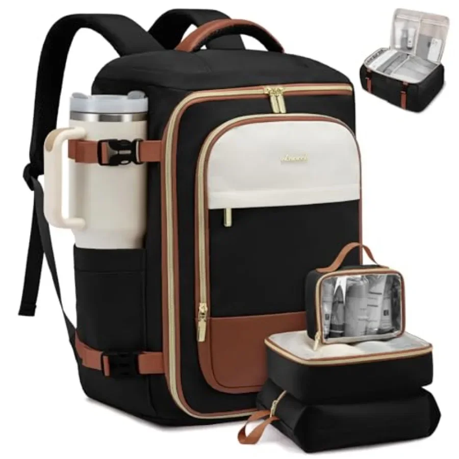 50L Travel Backpack for Women: Water-resistant Nylon Carry On Bag with 3 Packing Cubes, TSA Approved Personal Item Bag Fits 17
50L Travel Backpack for Women: Water-resistant Nylon Carry On Bag with 3 Packing Cubes, TSA Approved Personal Item Bag Fits 17