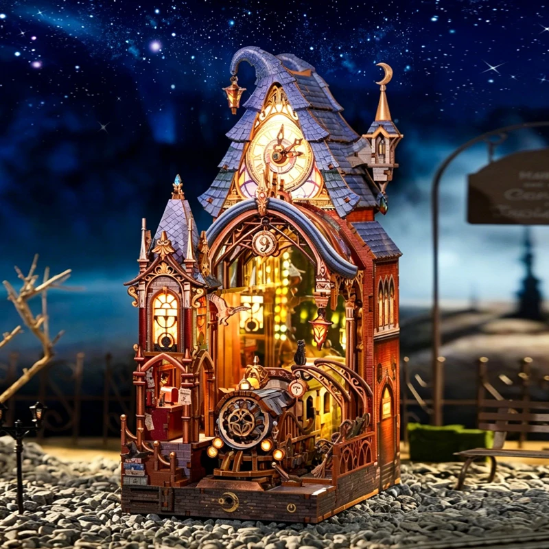 Magic Platform DIY Miniature House 3D Puzzle Book Nook with Touch/IR Light, Handmade Hut Building Blocks Puzzle Toy Gift
Magic Platform DIY Miniature House 3D Puzzle Book Nook with Touch/IR Light, Handmade Hut Building Blocks Puzzle Toy Gift