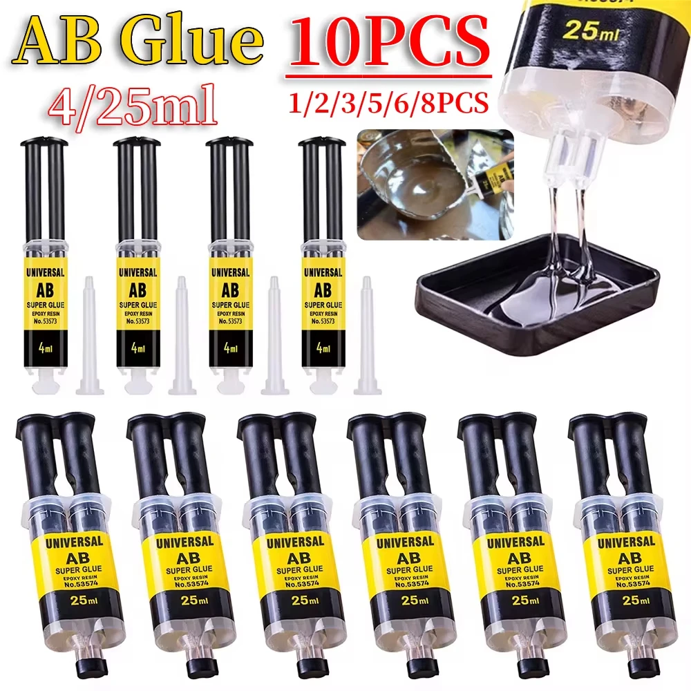Universal Epoxy Resin AB Glue for Glass Metal Ceramic Woodworking Waterproof Repair Strong Adhesive Glue Super Liquid Glue
Universal Epoxy Resin AB Glue for Glass Metal Ceramic Woodworking Waterproof Repair Strong Adhesive Glue Super Liquid Glue