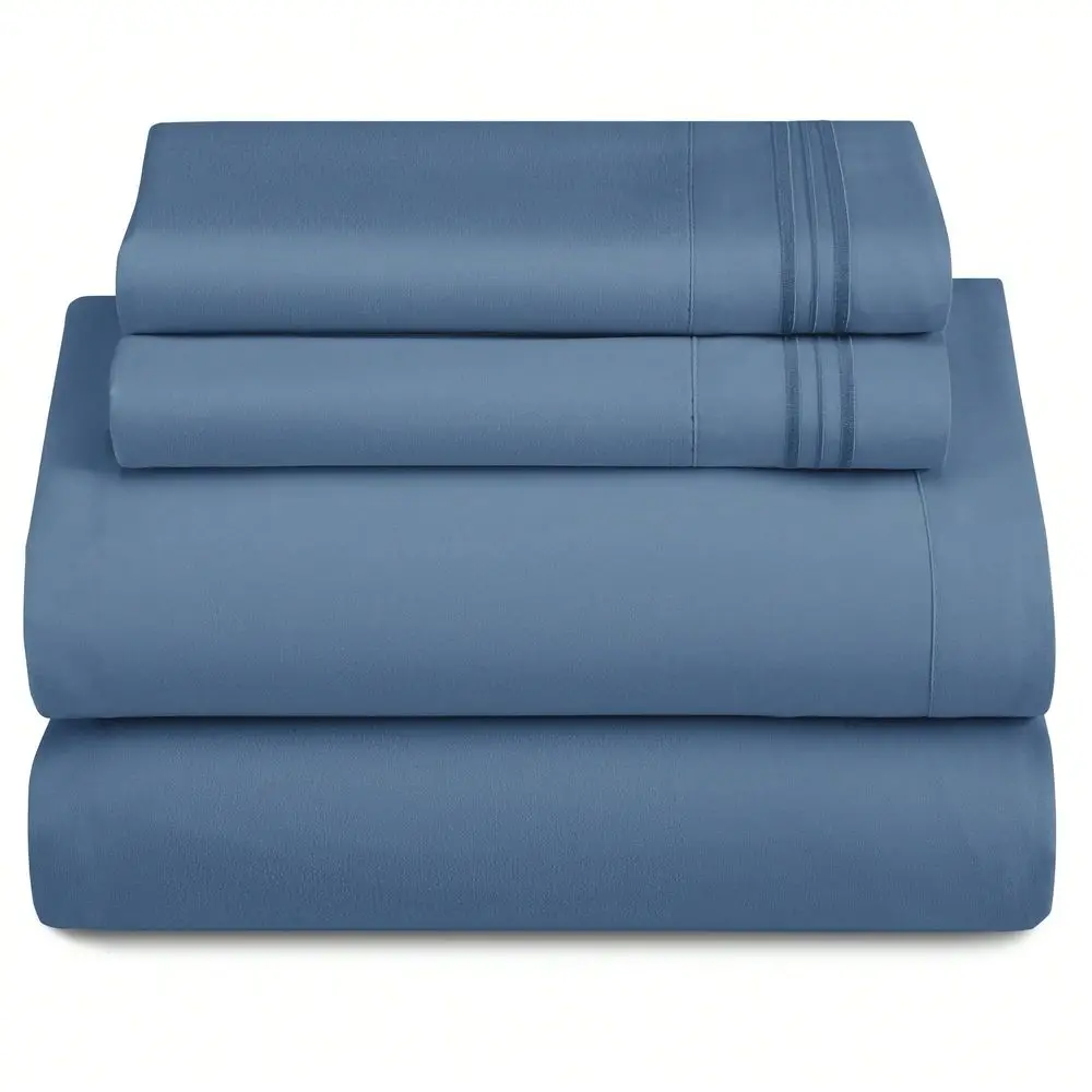 DECOR 4 Pc Solid Microfiber Bed Sheet Set Deep Pocket With Pillowcases, Lightweight And Breathable For YearRound Comfort, Easy
DECOR 4 Pc Solid Microfiber Bed Sheet Set Deep Pocket With Pillowcases, Lightweight And Breathable For YearRound Comfort, Easy