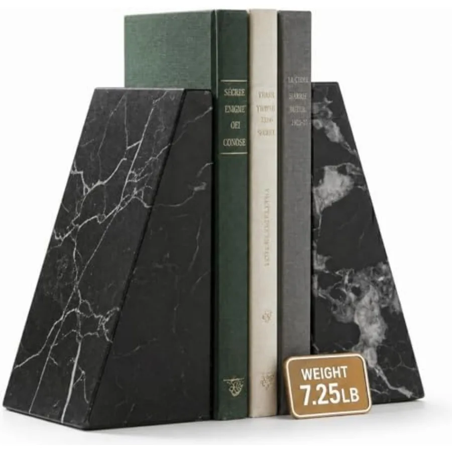 Whitney Zebra Marble Bookends,Set of 2,4" x 2.5" x 6" Heavy Wedge Book Ends for Desk, Shelf, or Office
Whitney Zebra Marble Bookends,Set of 2,4" x 2.5" x 6" Heavy Wedge Book Ends for Desk, Shelf, or Office