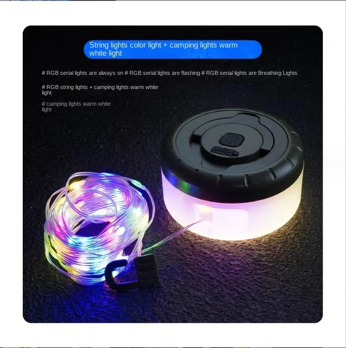 New LED Camping Light USB Charging Outdoor Tent String Tape Camping Light Atmosphere Camping Light
New LED Camping Light USB Charging Outdoor Tent String Tape Camping Light Atmosphere Camping Light